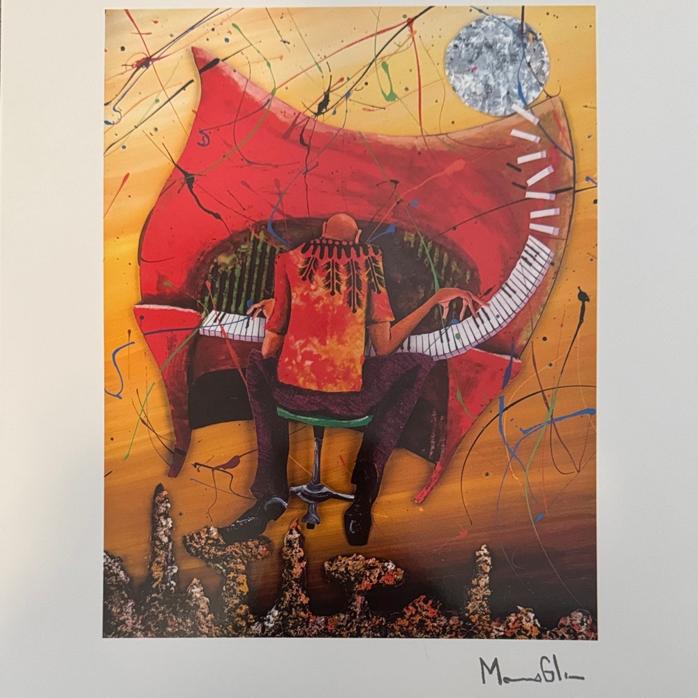Abstract Red and Yellow Art Print